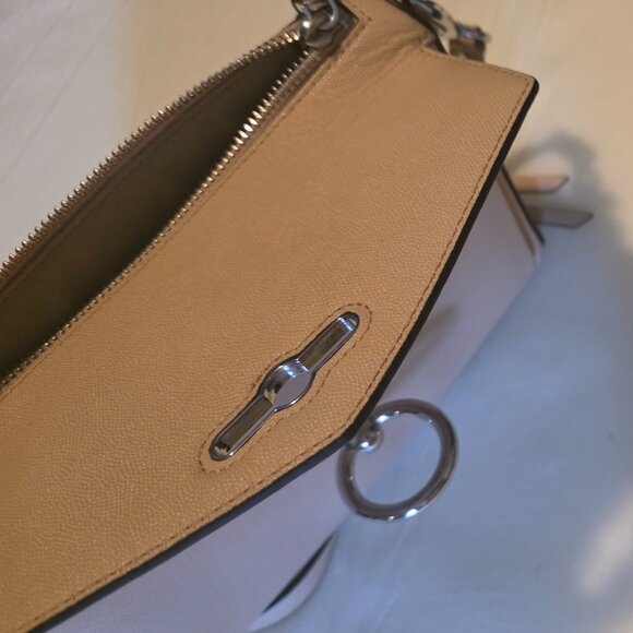 Rebecca Minkoff Jean MAC Leather Crossbody Purse Dusty Pink Pebbled Leather - Picture 7 of 14